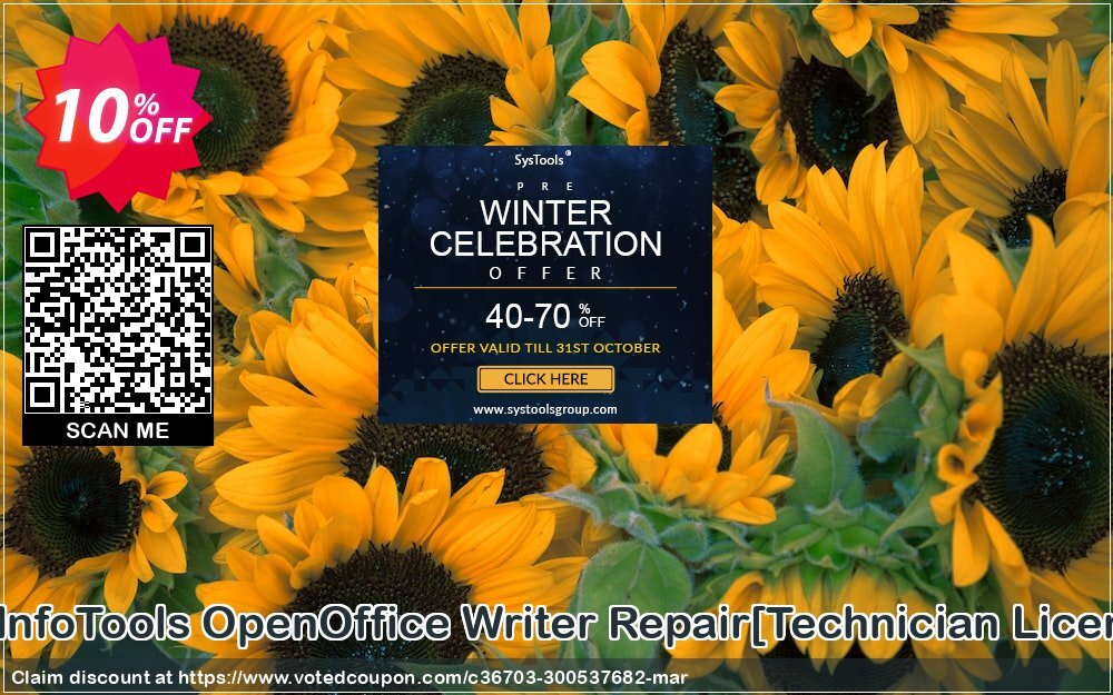 SysInfoTools OpenOffice Writer Repair/Technician Plan/ Coupon, discount Promotion code SysInfoTools OpenOffice Writer Repair[Technician License]. Promotion: Offer SysInfoTools OpenOffice Writer Repair[Technician License] special discount 