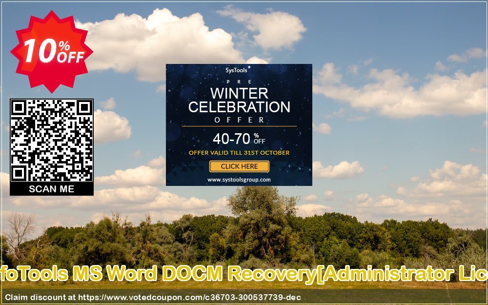SysInfoTools MS Word DOCM Recovery/Administrator Plan/ Coupon, discount Promotion code SysInfoTools MS Word DOCM Recovery[Administrator License]. Promotion: Offer SysInfoTools MS Word DOCM Recovery[Administrator License] special discount 