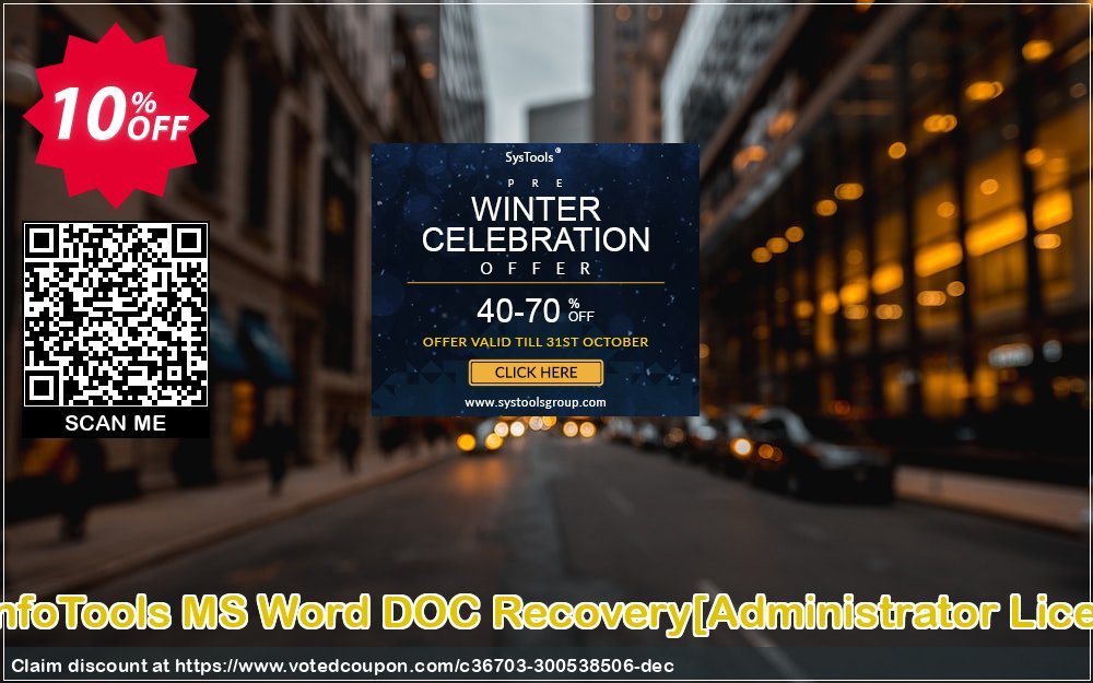 SysInfoTools MS Word DOC Recovery/Administrator Plan/ Coupon Code Apr 2024, 10% OFF - VotedCoupon