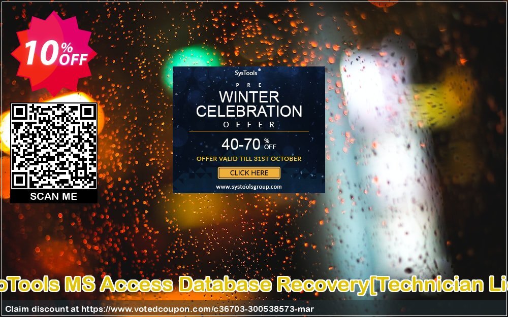 SysInfoTools MS Access Database Recovery/Technician Plan/ Coupon, discount Promotion code SysInfoTools MS Access Database Recovery[Technician License]. Promotion: Offer SysInfoTools MS Access Database Recovery[Technician License] special discount 