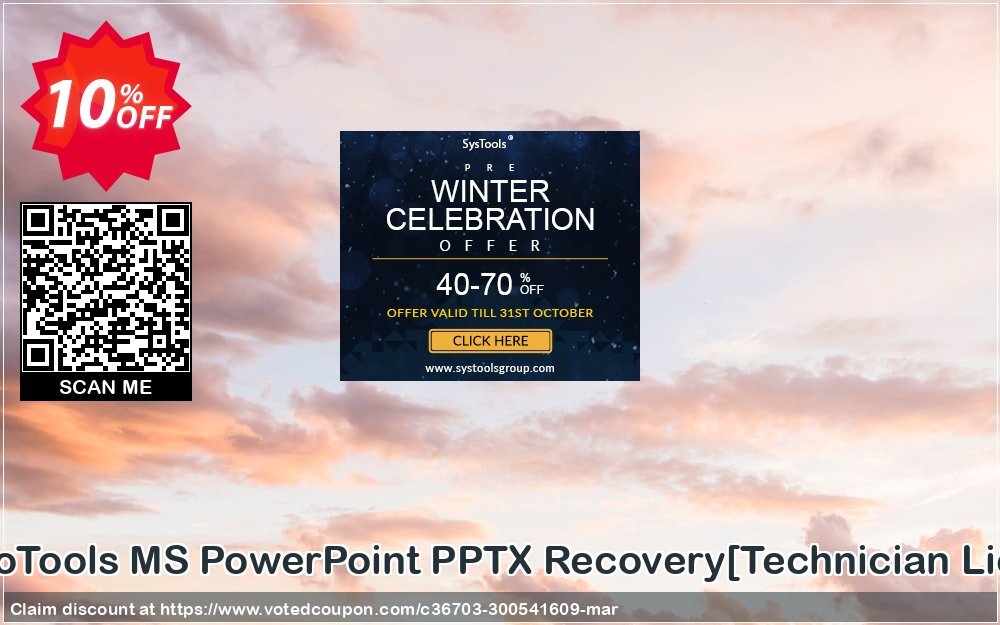 SysInfoTools MS PowerPoint PPTX Recovery/Technician Plan/ Coupon Code Apr 2024, 10% OFF - VotedCoupon