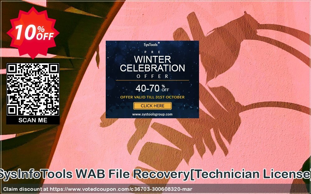 SysInfoTools WAB File Recovery/Technician Plan/ Coupon Code May 2024, 10% OFF - VotedCoupon