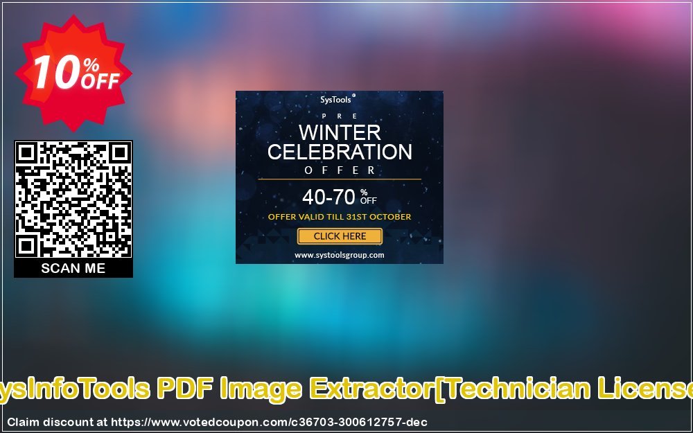 SysInfoTools PDF Image Extractor/Technician Plan/ Coupon, discount Promotion code SysInfoTools PDF Image Extractor[Technician License]. Promotion: Offer SysInfoTools PDF Image Extractor[Technician License] special discount 