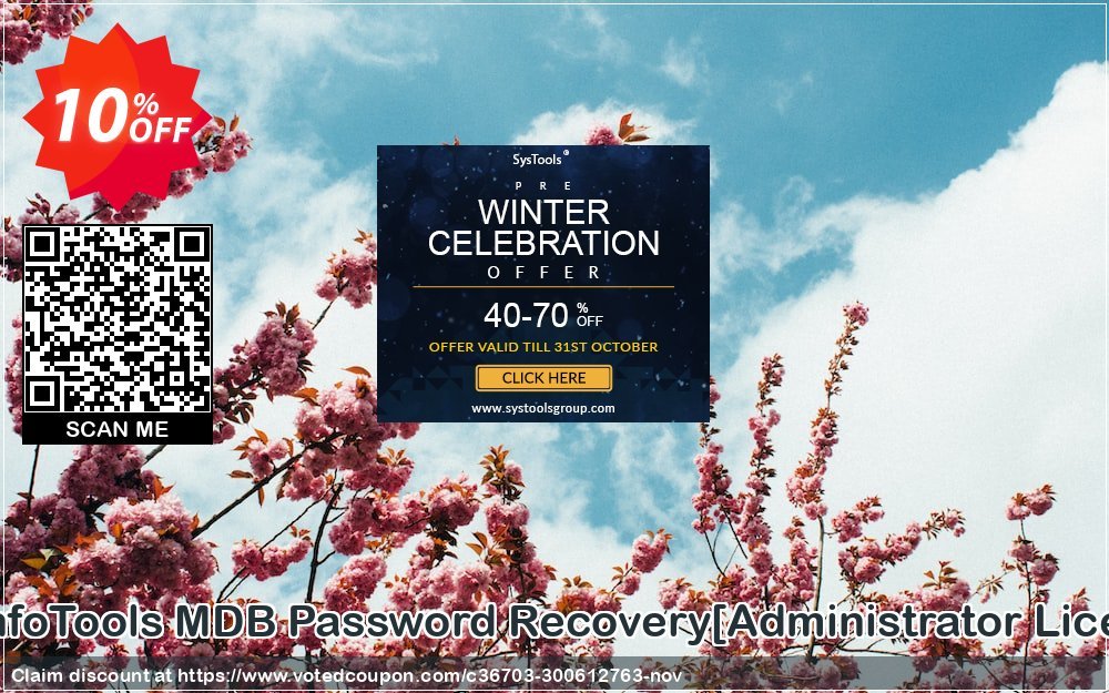 SysInfoTools MDB Password Recovery/Administrator Plan/ Coupon, discount Promotion code SysInfoTools MDB Password Recovery[Administrator License]. Promotion: Offer SysInfoTools MDB Password Recovery[Administrator License] special discount 
