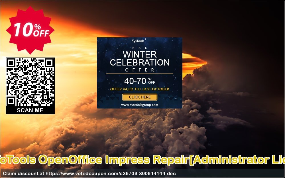 SysInfoTools OpenOffice Impress Repair/Administrator Plan/ Coupon, discount Promotion code SysInfoTools OpenOffice Impress Repair[Administrator License]. Promotion: Offer SysInfoTools OpenOffice Impress Repair[Administrator License] special discount 