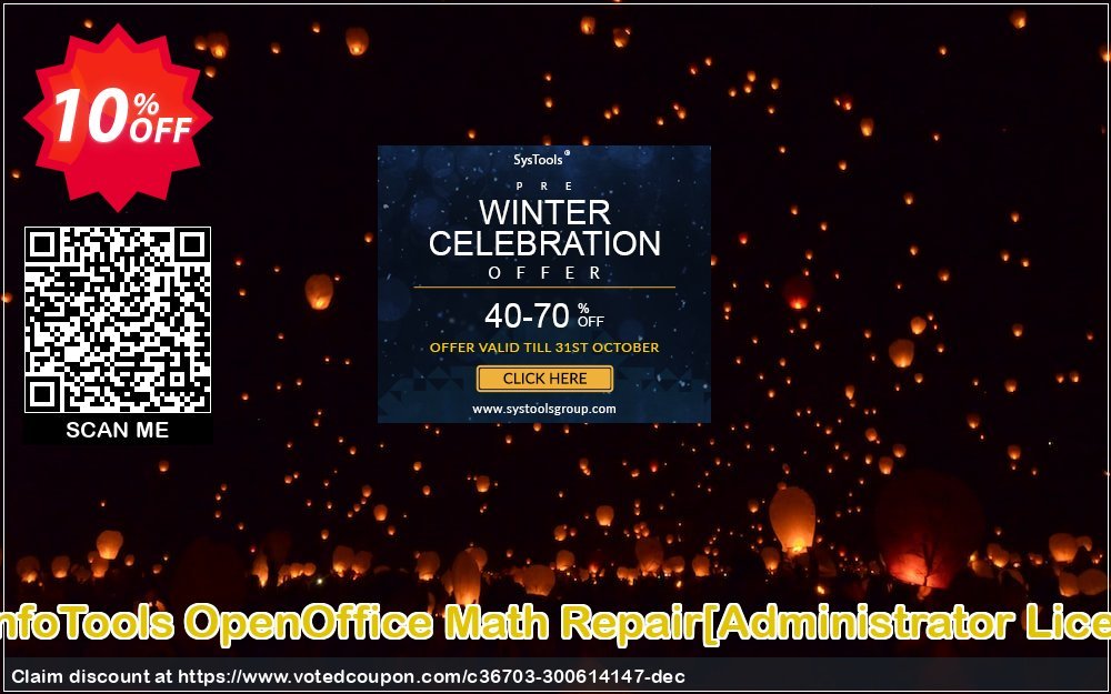 SysInfoTools OpenOffice Math Repair/Administrator Plan/ Coupon, discount Promotion code SysInfoTools OpenOffice Math Repair[Administrator License]. Promotion: Offer SysInfoTools OpenOffice Math Repair[Administrator License] special discount 