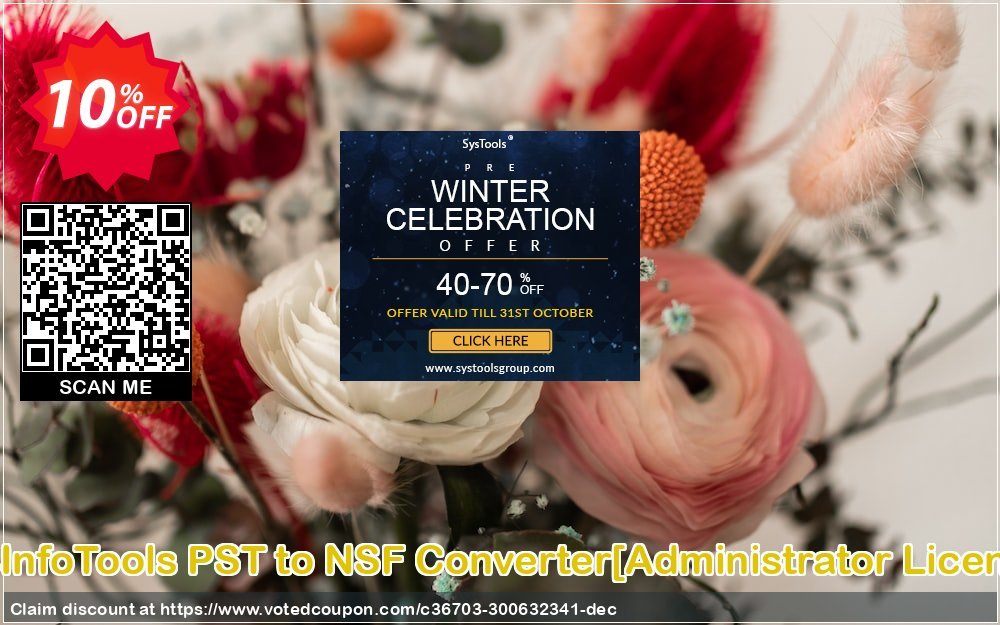SysInfoTools PST to NSF Converter/Administrator Plan/ Coupon, discount Promotion code SysInfoTools PST to NSF Converter[Administrator License]. Promotion: Offer SysInfoTools PST to NSF Converter[Administrator License] special discount 