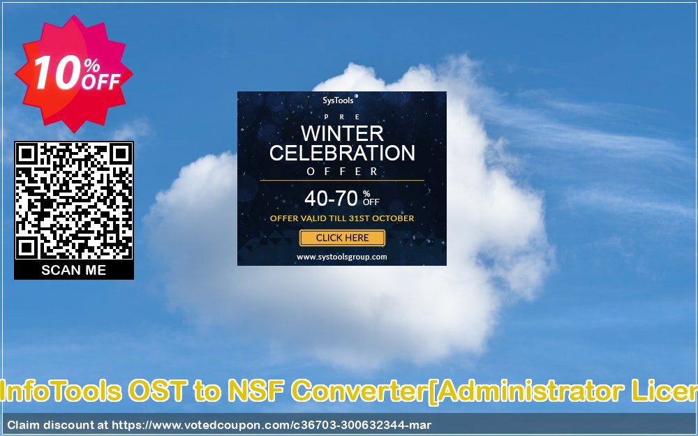 SysInfoTools OST to NSF Converter/Administrator Plan/ Coupon, discount Promotion code SysInfoTools OST to NSF Converter[Administrator License]. Promotion: Offer SysInfoTools OST to NSF Converter[Administrator License] special discount 