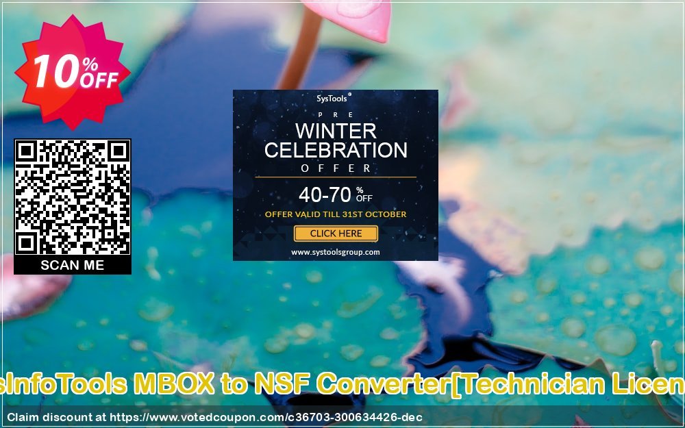 SysInfoTools MBOX to NSF Converter/Technician Plan/ Coupon Code Apr 2024, 10% OFF - VotedCoupon