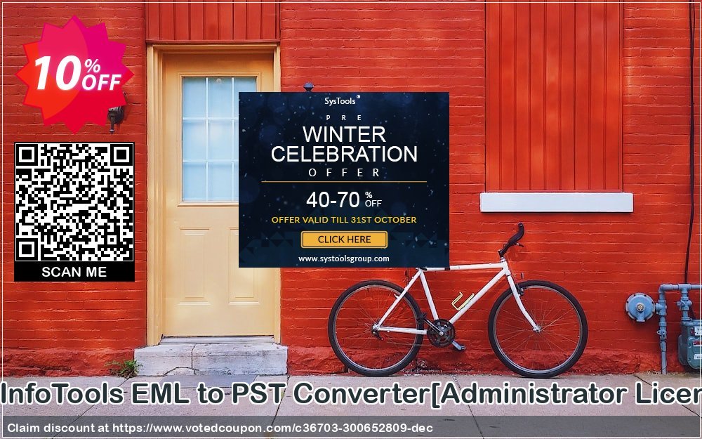 SysInfoTools EML to PST Converter/Administrator Plan/ Coupon, discount Promotion code SysInfoTools EML to PST Converter[Administrator License]. Promotion: Offer SysInfoTools EML to PST Converter[Administrator License] special discount 