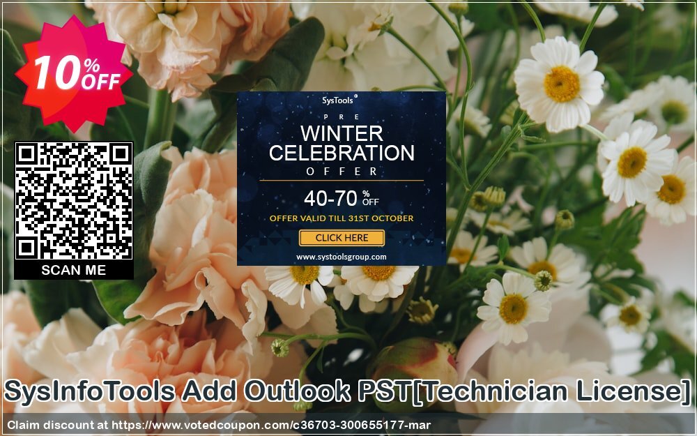 SysInfoTools Add Outlook PST/Technician Plan/ Coupon, discount Promotion code SysInfoTools Add Outlook PST[Technician License]. Promotion: Offer SysInfoTools Add Outlook PST[Technician License] special discount 