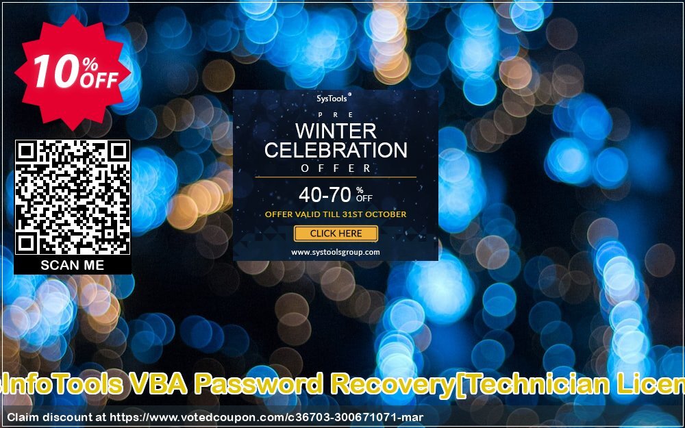 SysInfoTools VBA Password Recovery/Technician Plan/ Coupon Code May 2024, 10% OFF - VotedCoupon