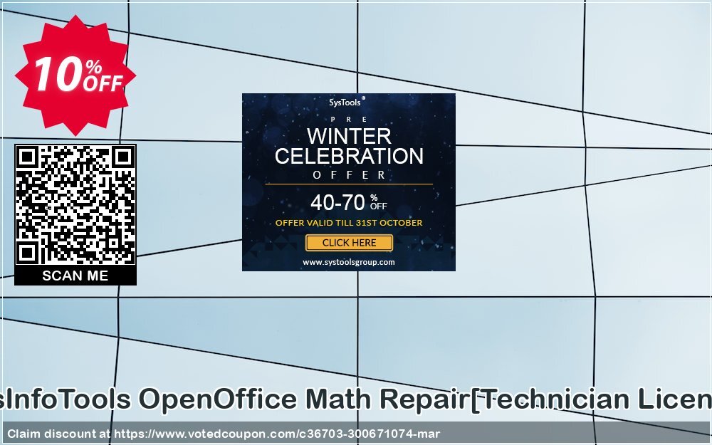 SysInfoTools OpenOffice Math Repair/Technician Plan/ Coupon, discount Promotion code SysInfoTools OpenOffice Math Repair[Technician License]. Promotion: Offer SysInfoTools OpenOffice Math Repair[Technician License] special discount 