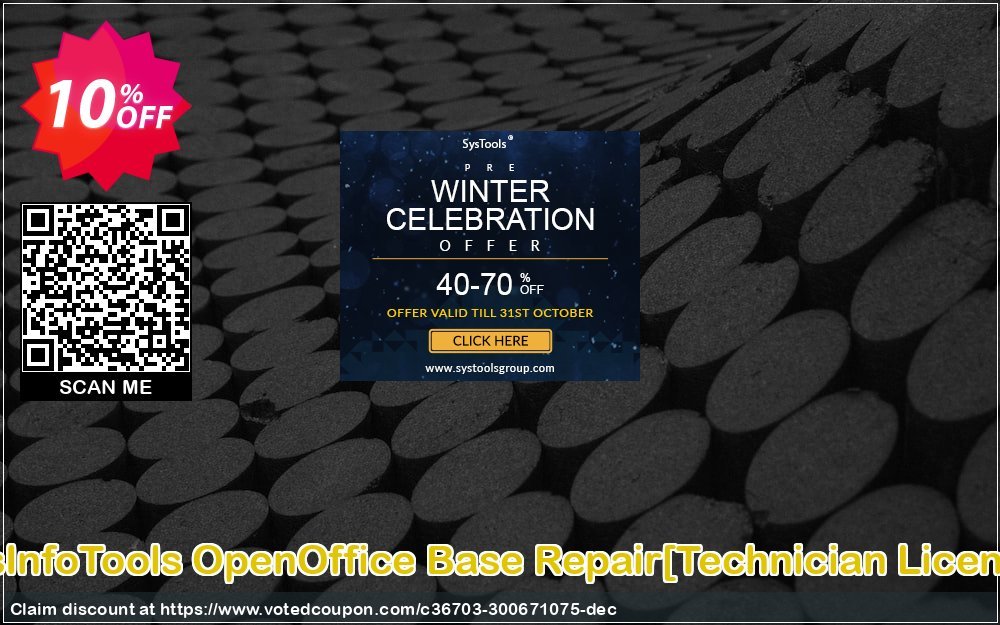 SysInfoTools OpenOffice Base Repair/Technician Plan/ Coupon Code May 2024, 10% OFF - VotedCoupon