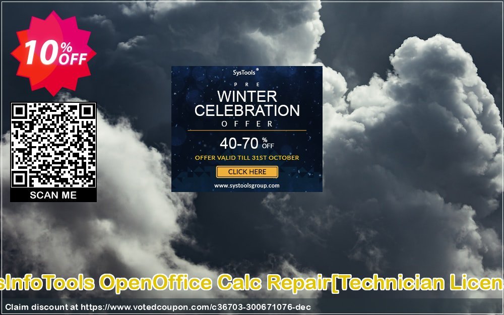SysInfoTools OpenOffice Calc Repair/Technician Plan/ Coupon, discount Promotion code SysInfoTools OpenOffice Calc Repair[Technician License]. Promotion: Offer SysInfoTools OpenOffice Calc Repair[Technician License] special discount 