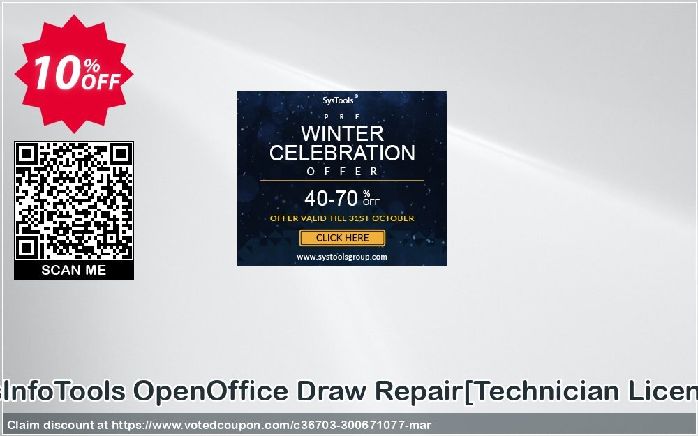 SysInfoTools OpenOffice Draw Repair/Technician Plan/ Coupon, discount Promotion code SysInfoTools OpenOffice Draw Repair[Technician License]. Promotion: Offer SysInfoTools OpenOffice Draw Repair[Technician License] special discount 