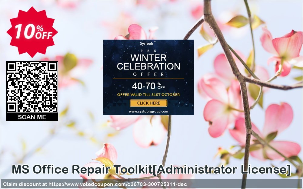 MS Office Repair Toolkit/Administrator Plan/ Coupon Code Apr 2024, 10% OFF - VotedCoupon