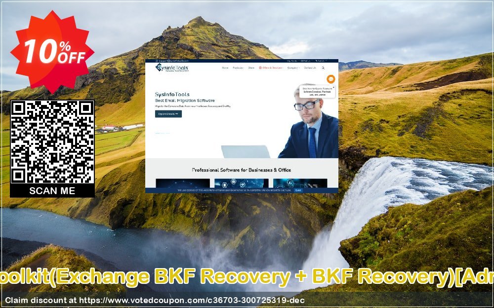 Backup Recovery Toolkit, Exchange BKF Recovery + BKF Recovery /Administrator Plan/ Coupon, discount Promotion code Backup Recovery Toolkit(Exchange BKF Recovery + BKF Recovery)[Administrator License]. Promotion: Offer Backup Recovery Toolkit(Exchange BKF Recovery + BKF Recovery)[Administrator License] special discount 