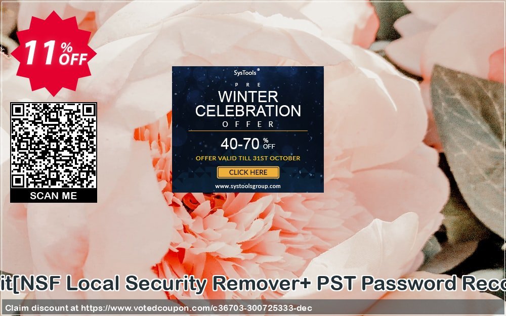 Password Recovery Toolkit/NSF Local Security Remover+ PST Password Recovery/Single User Plan Coupon, discount Promotion code Password Recovery Toolkit[NSF Local Security Remover+ PST Password Recovery]Single User License. Promotion: Offer Password Recovery Toolkit[NSF Local Security Remover+ PST Password Recovery]Single User License special discount 