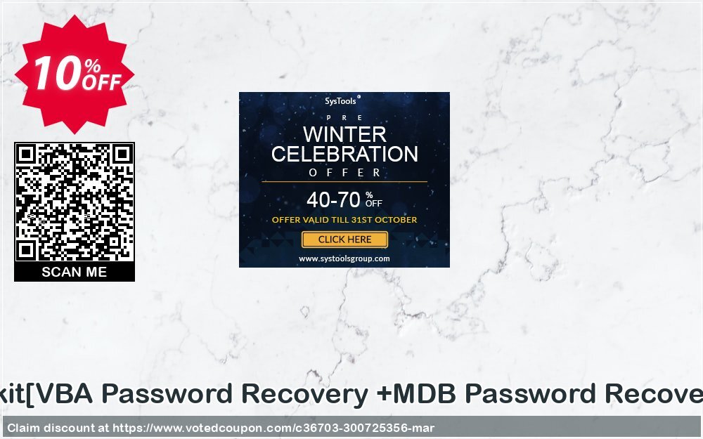 Password Recovery Toolkit/VBA Password Recovery +MDB Password Recovery/Administrator Plan Coupon, discount Promotion code Password Recovery Toolkit[VBA Password Recovery +MDB Password Recovery]Administrator License. Promotion: Offer Password Recovery Toolkit[VBA Password Recovery +MDB Password Recovery]Administrator License special discount 