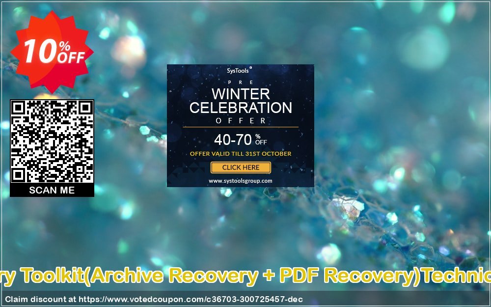 File Recovery Toolkit, Archive Recovery + PDF Recovery Technician Plan Coupon, discount Promotion code File Recovery Toolkit(Archive Recovery + PDF Recovery)Technician License. Promotion: Offer File Recovery Toolkit(Archive Recovery + PDF Recovery)Technician License special discount 