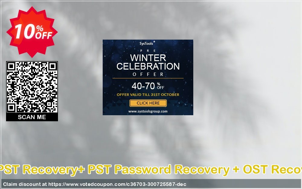 Email Recovery Toolkit, PST Recovery+ PST Password Recovery + OST Recovery Technician Plan Coupon Code Apr 2024, 10% OFF - VotedCoupon