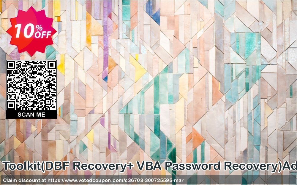 Database Recovery Toolkit, DBF Recovery+ VBA Password Recovery Administrator Plan Coupon, discount Promotion code Database Recovery Toolkit(DBF Recovery+ VBA Password Recovery)Administrator License. Promotion: Offer Database Recovery Toolkit(DBF Recovery+ VBA Password Recovery)Administrator License special discount 