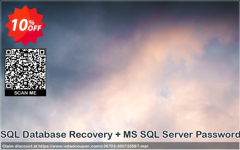 Database Recovery Toolkit, MS SQL Database Recovery + MS SQL Server Password Recovery Single User Plan Coupon, discount Promotion code Database Recovery Toolkit(MS SQL Database Recovery + MS SQL Server Password Recovery)Single User License. Promotion: Offer Database Recovery Toolkit(MS SQL Database Recovery + MS SQL Server Password Recovery)Single User License special discount 