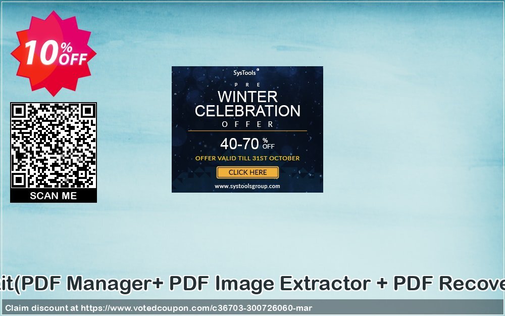 PDF Management Toolkit, PDF Manager+ PDF Image Extractor + PDF Recovery Single User Plan Coupon Code Apr 2024, 10% OFF - VotedCoupon