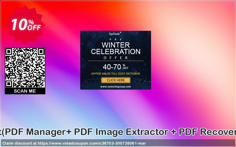 PDF Management Toolkit, PDF Manager+ PDF Image Extractor + PDF Recovery Administrator Plan Coupon, discount Promotion code PDF Management Toolkit(PDF Manager+ PDF Image Extractor + PDF Recovery)Administrator License. Promotion: Offer PDF Management Toolkit(PDF Manager+ PDF Image Extractor + PDF Recovery)Administrator License special discount 