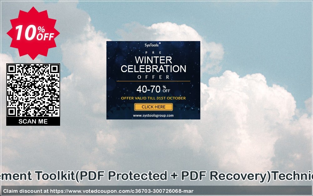 PDF Management Toolkit, PDF Protected + PDF Recovery Technician Plan Coupon, discount Promotion code PDF Management Toolkit(PDF Protected + PDF Recovery)Technician License. Promotion: Offer PDF Management Toolkit(PDF Protected + PDF Recovery)Technician License special discount 