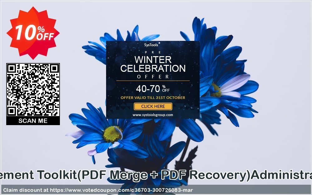 PDF Management Toolkit, PDF Merge + PDF Recovery Administrator Plan Coupon, discount Promotion code PDF Management Toolkit(PDF Merge + PDF Recovery)Administrator License. Promotion: Offer PDF Management Toolkit(PDF Merge + PDF Recovery)Administrator License special discount 