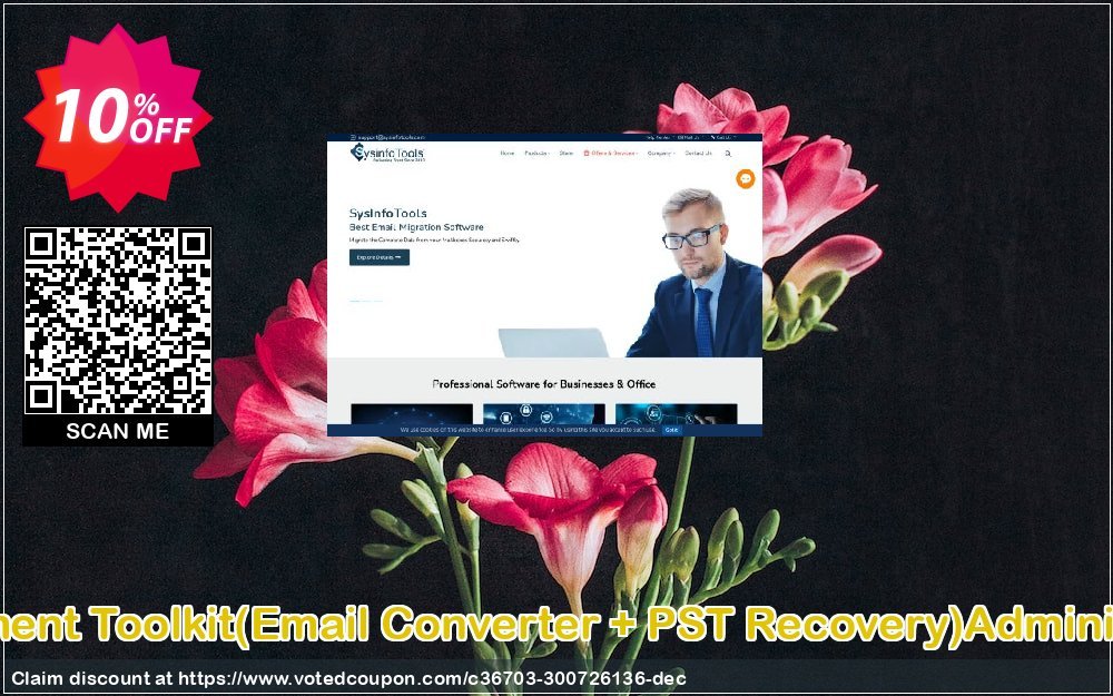 Email Management Toolkit, Email Converter + PST Recovery Administrator Plan Coupon, discount Promotion code Email Management Toolkit(Email Converter + PST Recovery)Administrator License. Promotion: Offer Email Management Toolkit(Email Converter + PST Recovery)Administrator License special discount 