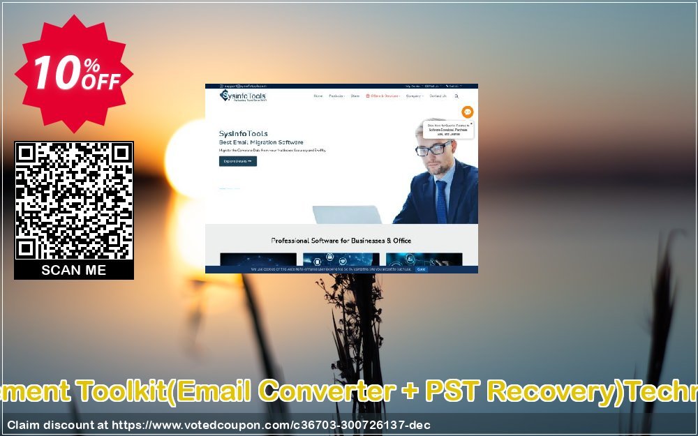 Email Management Toolkit, Email Converter + PST Recovery Technician Plan Coupon, discount Promotion code Email Management Toolkit(Email Converter + PST Recovery)Technician License. Promotion: Offer Email Management Toolkit(Email Converter + PST Recovery)Technician License special discount 