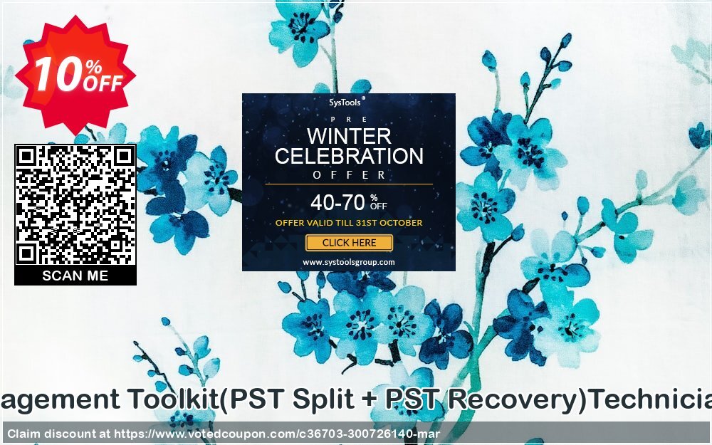 Email Management Toolkit, PST Split + PST Recovery Technician Plan Coupon, discount Promotion code Email Management Toolkit(PST Split + PST Recovery)Technician License. Promotion: Offer Email Management Toolkit(PST Split + PST Recovery)Technician License special discount 