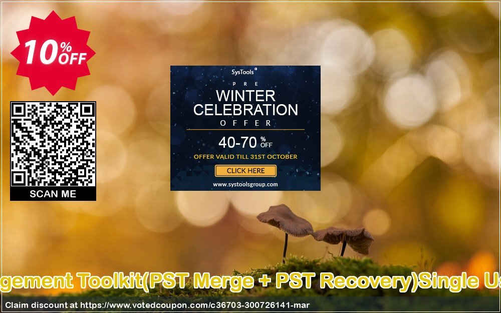 Email Management Toolkit, PST Merge + PST Recovery Single User Plan Coupon Code Jun 2024, 10% OFF - VotedCoupon