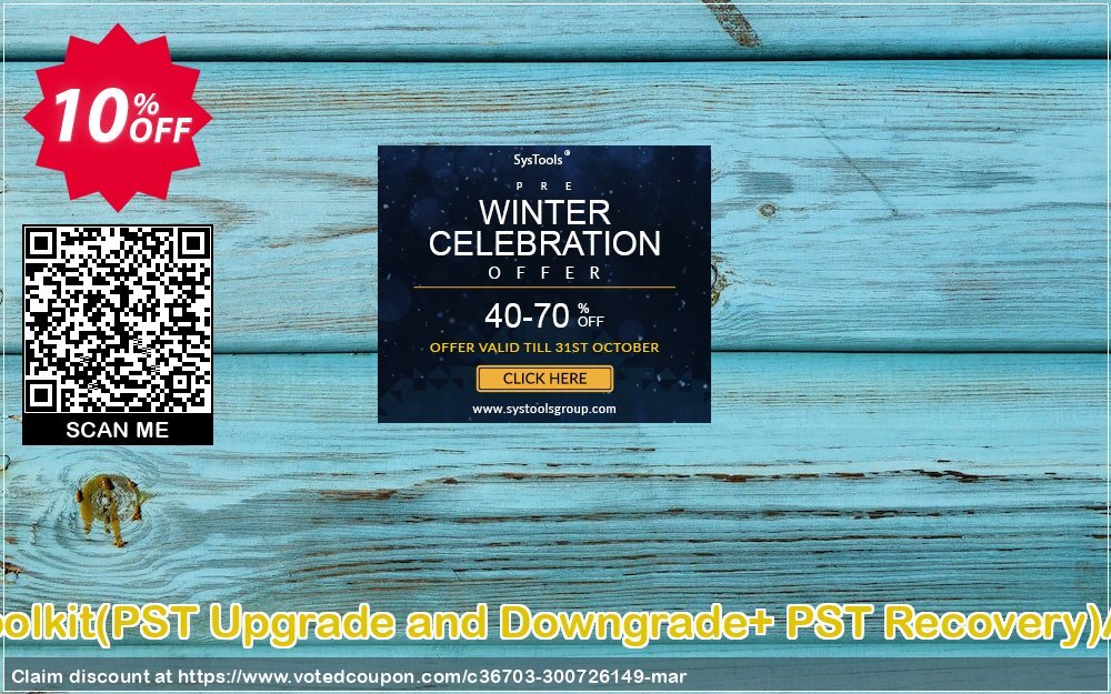 Email Management Toolkit, PST Upgrade and Downgrade+ PST Recovery Administrator Plan Coupon, discount Promotion code Email Management Toolkit(PST Upgrade and Downgrade+ PST Recovery)Administrator License. Promotion: Offer Email Management Toolkit(PST Upgrade and Downgrade+ PST Recovery)Administrator License special discount 