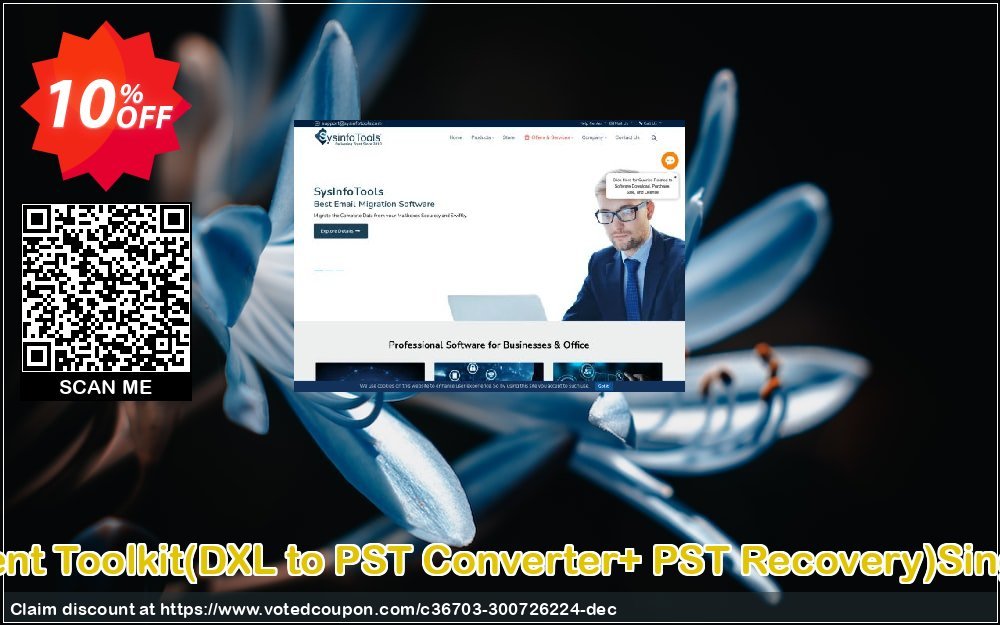 Email Management Toolkit, DXL to PST Converter+ PST Recovery Single User Plan Coupon, discount Promotion code Email Management Toolkit(DXL to PST Converter+ PST Recovery)Single User License. Promotion: Offer Email Management Toolkit(DXL to PST Converter+ PST Recovery)Single User License special discount 