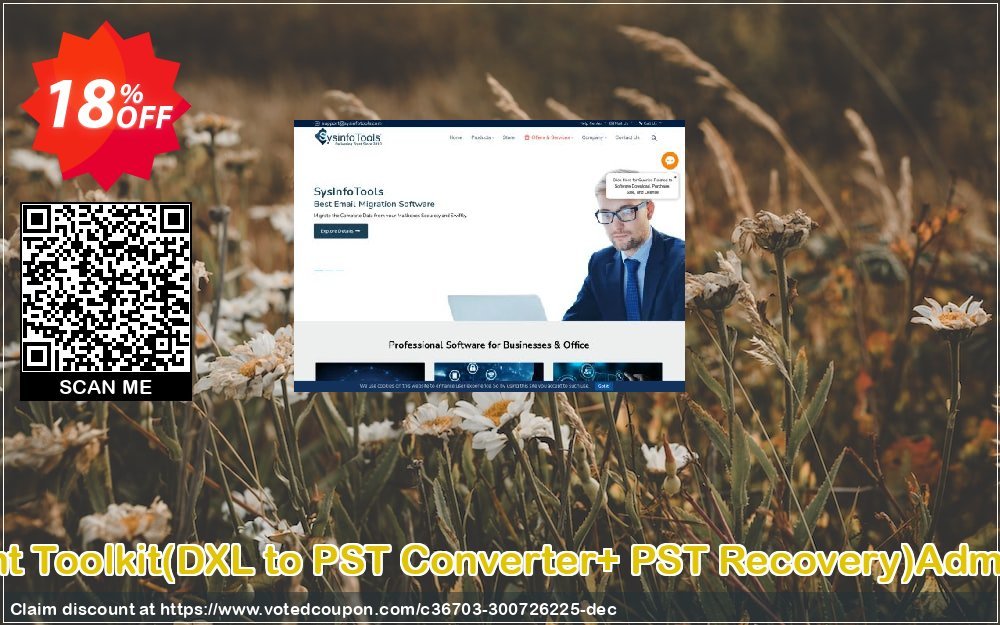 Email Management Toolkit, DXL to PST Converter+ PST Recovery Administrator Plan Coupon, discount Promotion code Email Management Toolkit(DXL to PST Converter+ PST Recovery)Administrator License. Promotion: Offer Email Management Toolkit(DXL to PST Converter+ PST Recovery)Administrator License special discount 