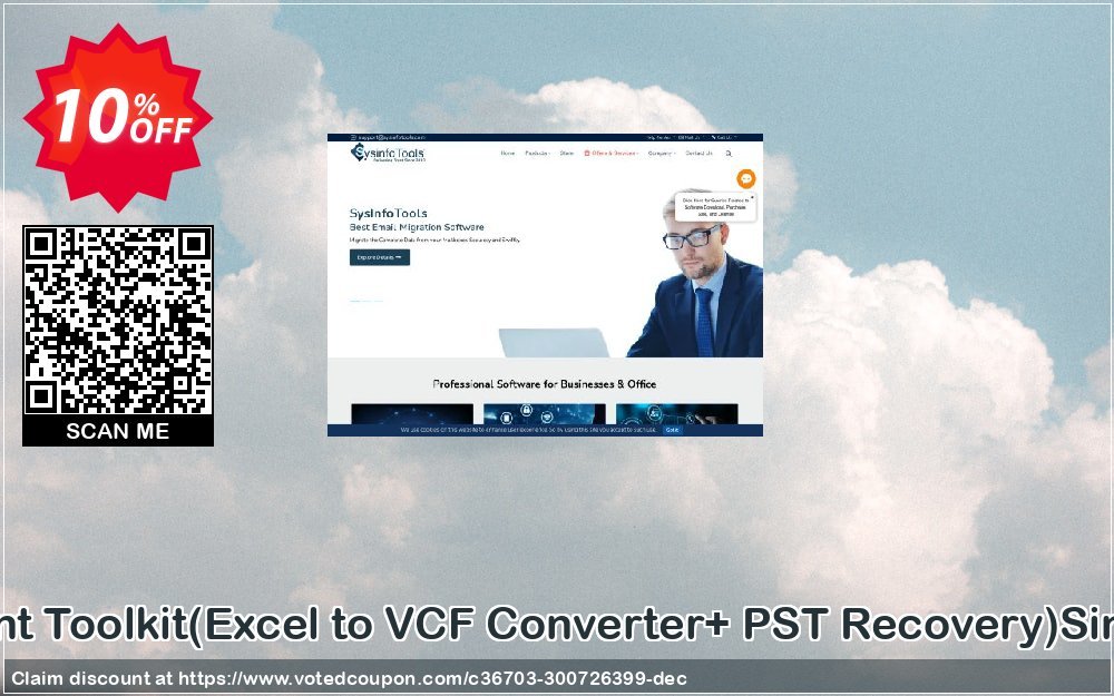 Email Management Toolkit, Excel to VCF Converter+ PST Recovery Single User Plan Coupon Code Apr 2024, 10% OFF - VotedCoupon