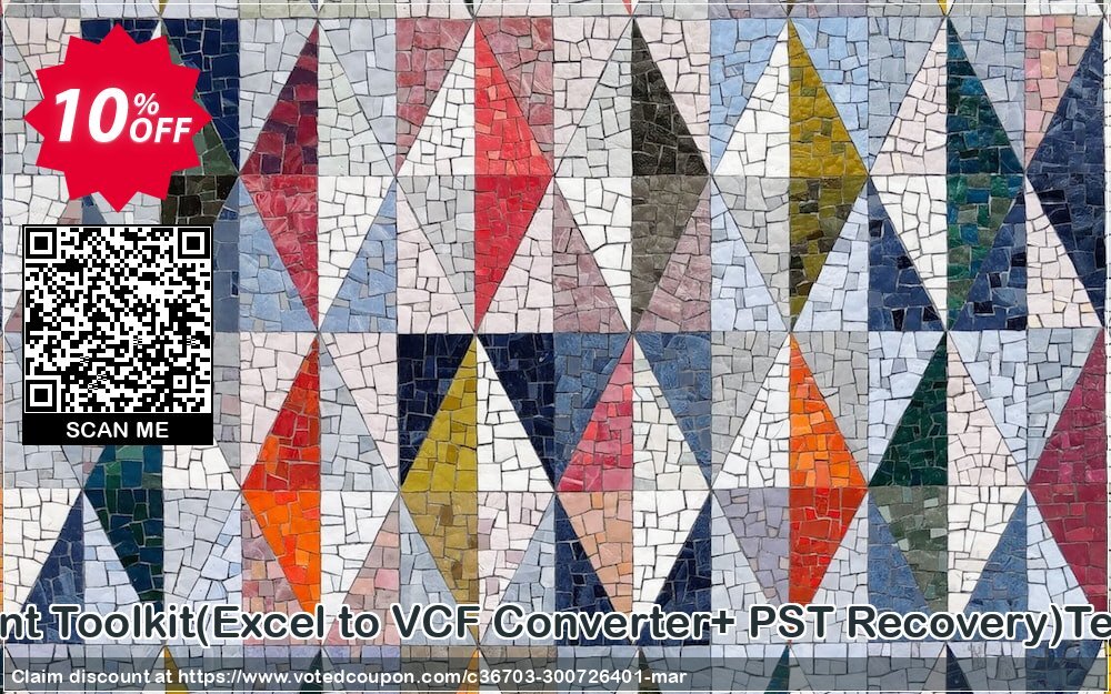 Email Management Toolkit, Excel to VCF Converter+ PST Recovery Technician Plan Coupon Code Apr 2024, 10% OFF - VotedCoupon