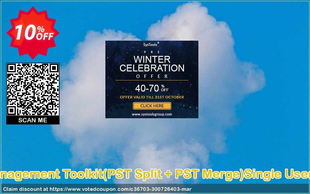 Email Management Toolkit, PST Split + PST Merge Single User Plan Coupon Code Apr 2024, 10% OFF - VotedCoupon