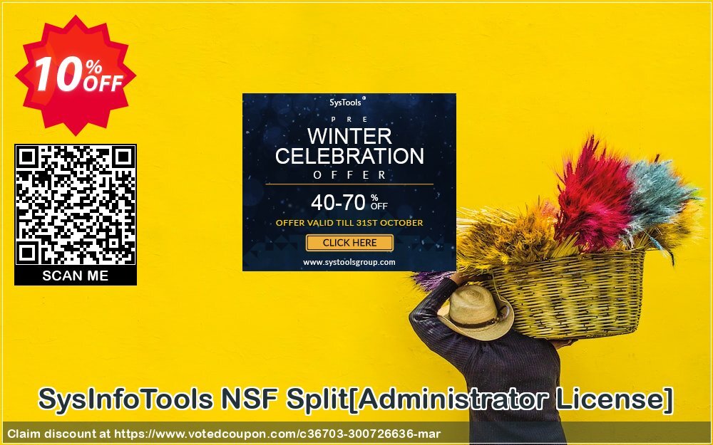 SysInfoTools NSF Split/Administrator Plan/ Coupon, discount Promotion code SysInfoTools NSF Split[Administrator License]. Promotion: Offer SysInfoTools NSF Split[Administrator License] special discount 