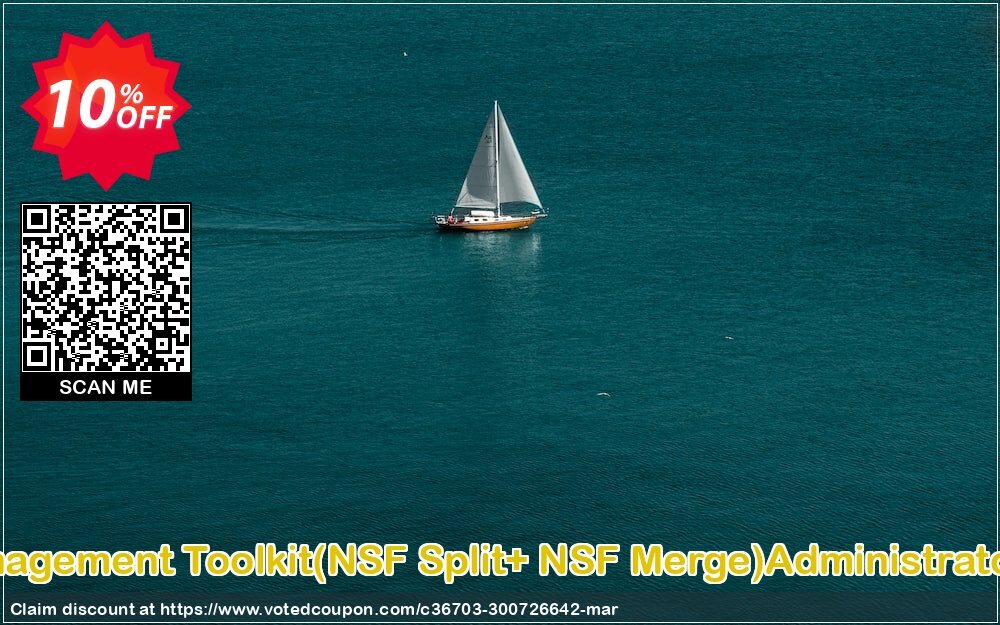 Email Management Toolkit, NSF Split+ NSF Merge Administrator Plan Coupon, discount Promotion code Email Management Toolkit(NSF Split+ NSF Merge)Administrator License. Promotion: Offer Email Management Toolkit(NSF Split+ NSF Merge)Administrator License special discount 