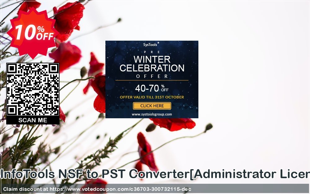 SysInfoTools NSF to PST Converter/Administrator Plan/ Coupon Code Apr 2024, 10% OFF - VotedCoupon