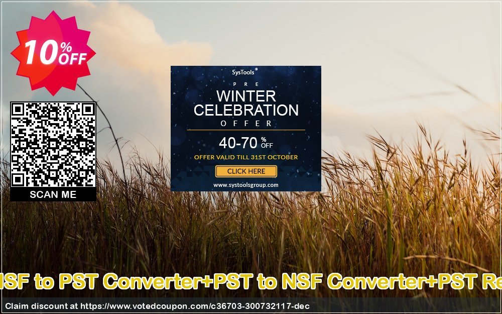 Email Management Toolkit, NSF to PST Converter+PST to NSF Converter+PST Recovery Single User Plan Coupon Code Apr 2024, 10% OFF - VotedCoupon