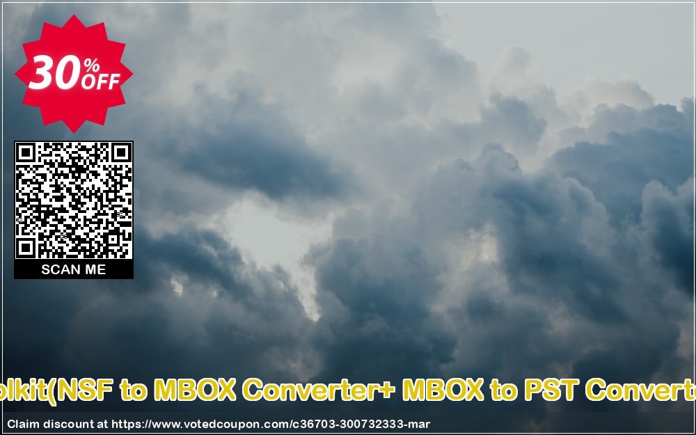 Email Management Toolkit, NSF to MBOX Converter+ MBOX to PST Converter Single User Plan Coupon, discount Promotion code Email Management Toolkit(NSF to MBOX Converter+ MBOX to PST Converter)Single User License. Promotion: Offer Email Management Toolkit(NSF to MBOX Converter+ MBOX to PST Converter)Single User License special discount 