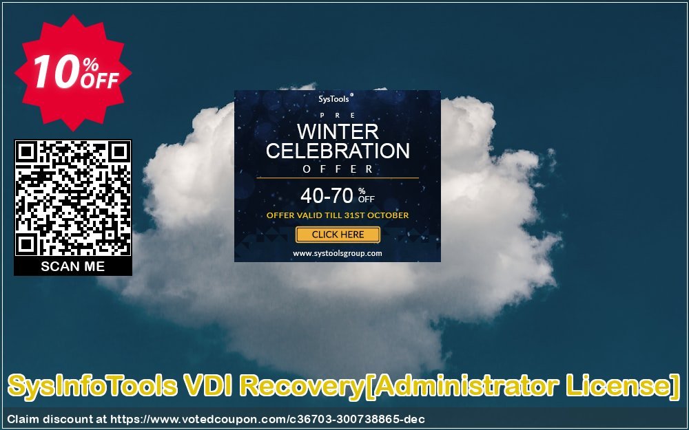 SysInfoTools VDI Recovery/Administrator Plan/ Coupon, discount Promotion code SysInfoTools VDI Recovery[Administrator License]. Promotion: Offer SysInfoTools VDI Recovery[Administrator License] special discount 