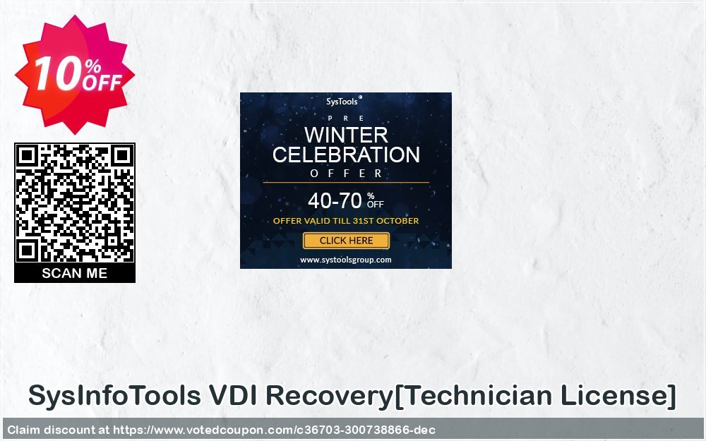 SysInfoTools VDI Recovery/Technician Plan/ Coupon Code May 2024, 10% OFF - VotedCoupon