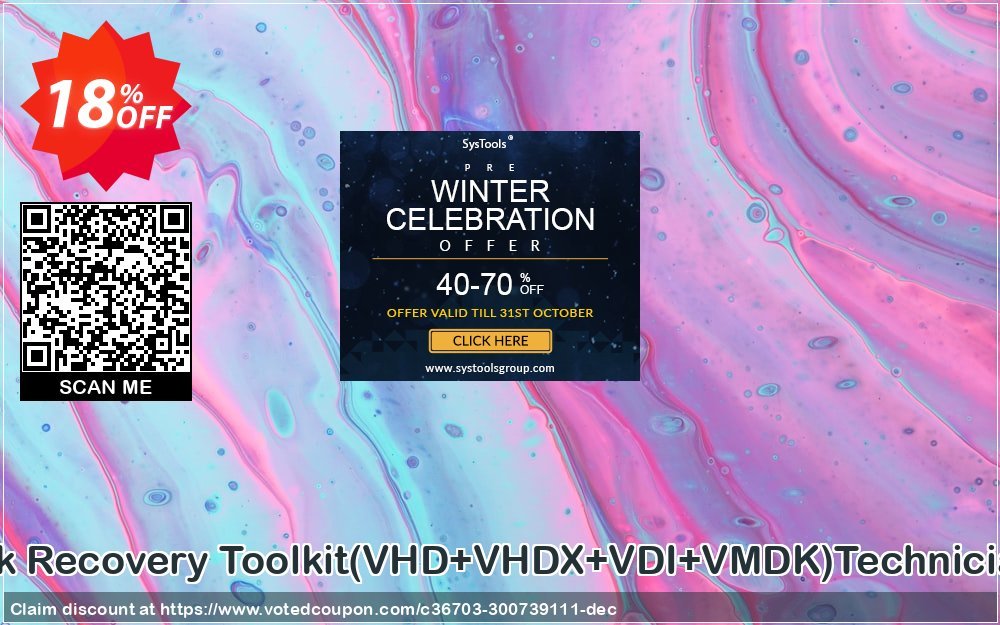 Virtual Disk Recovery Toolkit, VHD+VHDX+VDI+VMDK Technician Plan Coupon, discount Promotion code Virtual Disk Recovery Toolkit(VHD+VHDX+VDI+VMDK)Technician License. Promotion: Offer Virtual Disk Recovery Toolkit(VHD+VHDX+VDI+VMDK)Technician License special discount 
